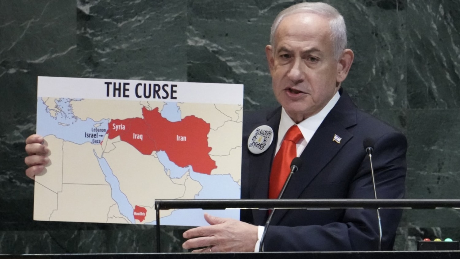 Netanyahu’s Map Moment Reshapes Middle East Calculus