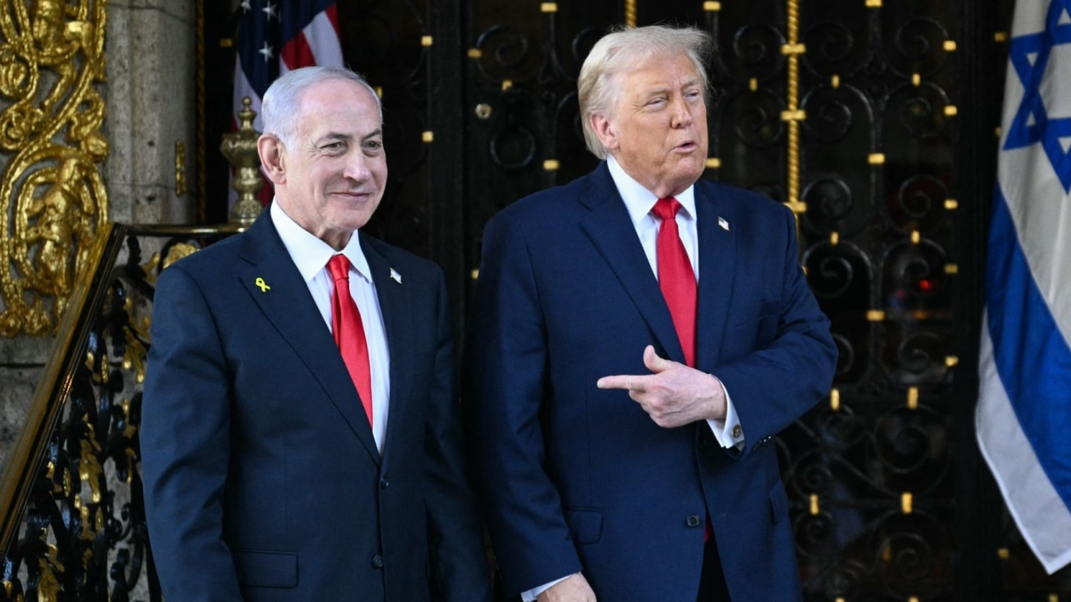 Trump discusses Gaza and Ukraine as Netanyahu arrives at Mar-a-Lago