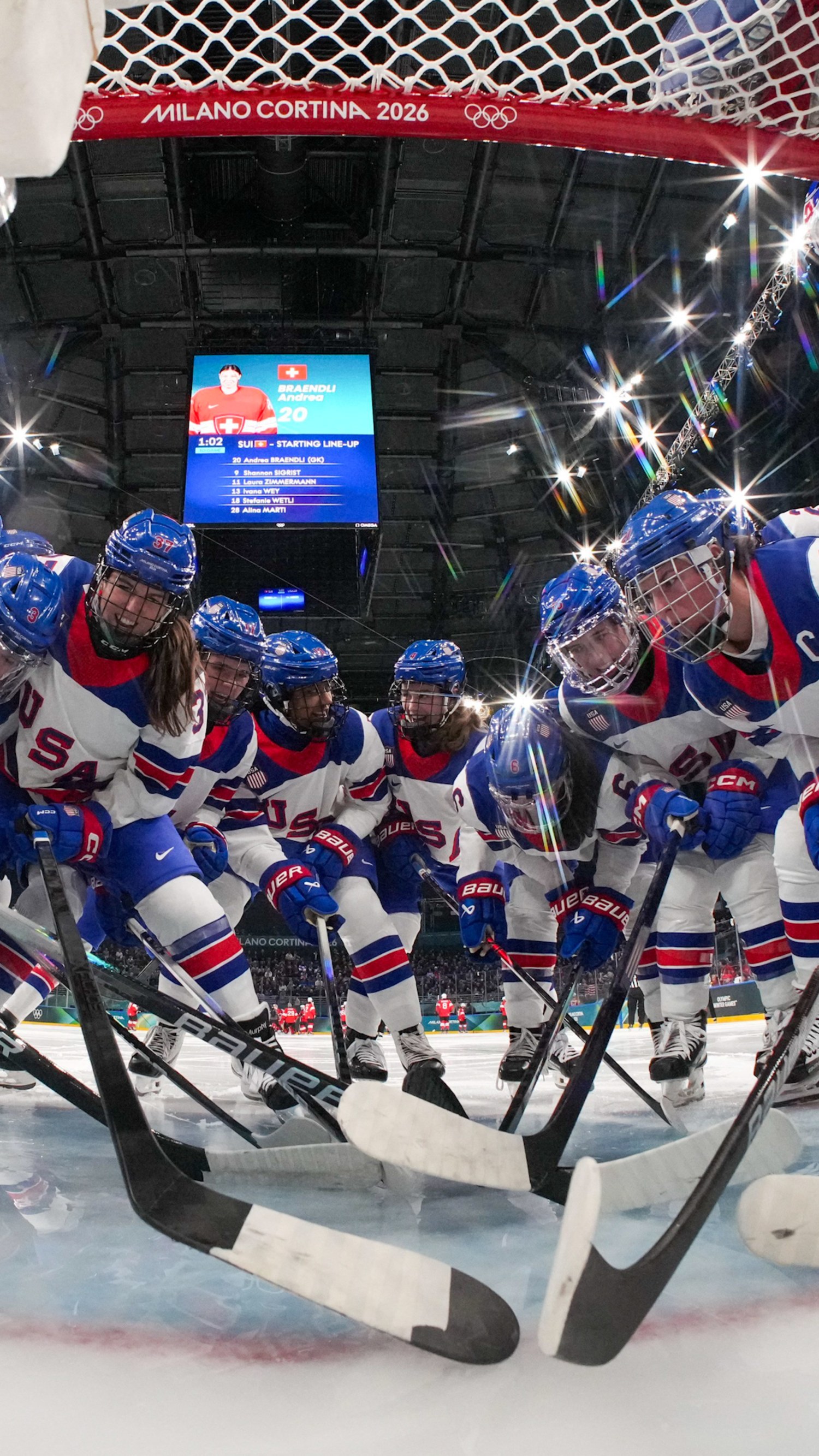 U.S. women’s hockey team defeated Switzerland 5-0