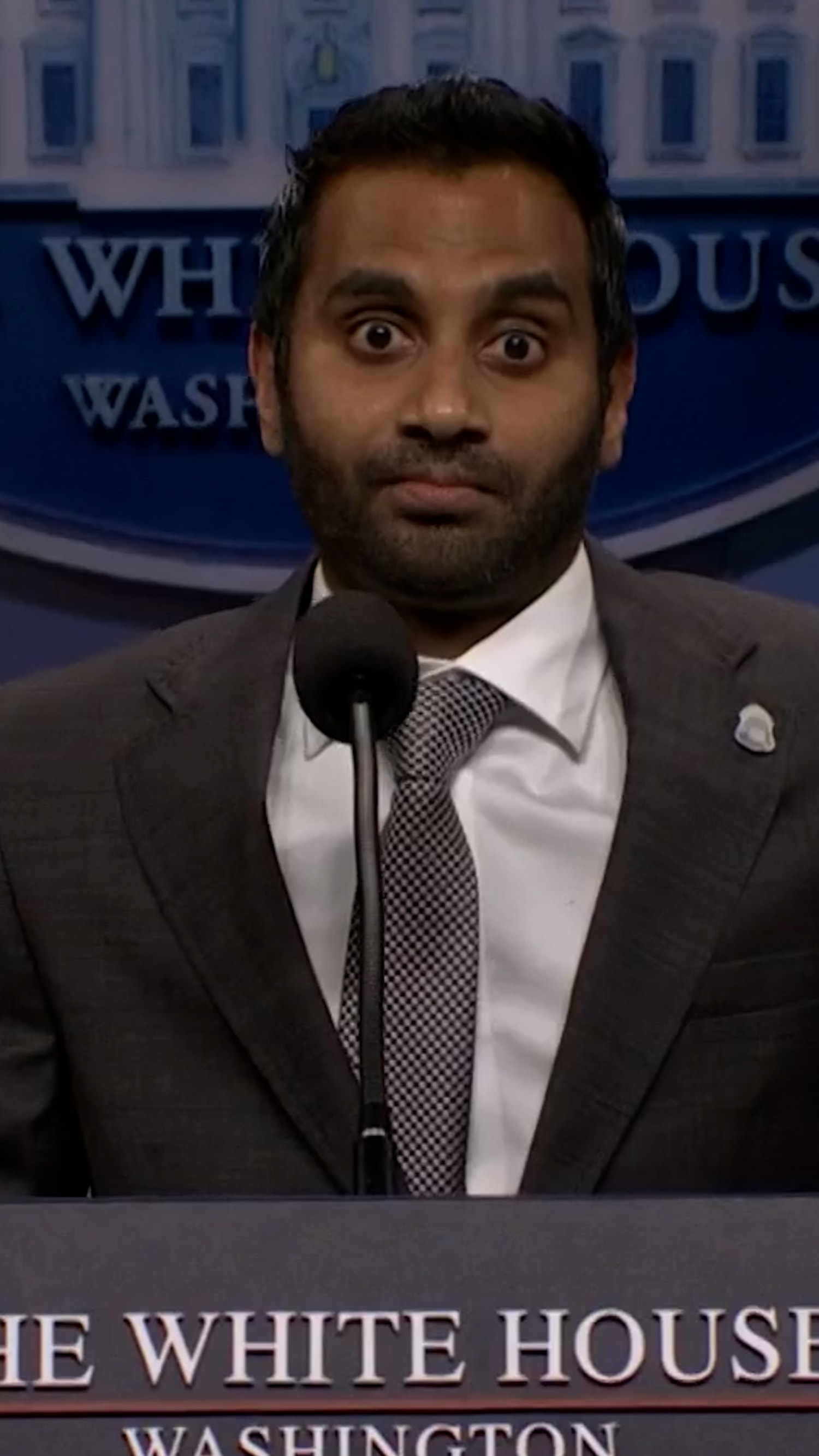 Aziz Ansari debuts as FBI Director Kash Patel on ‘SNL’