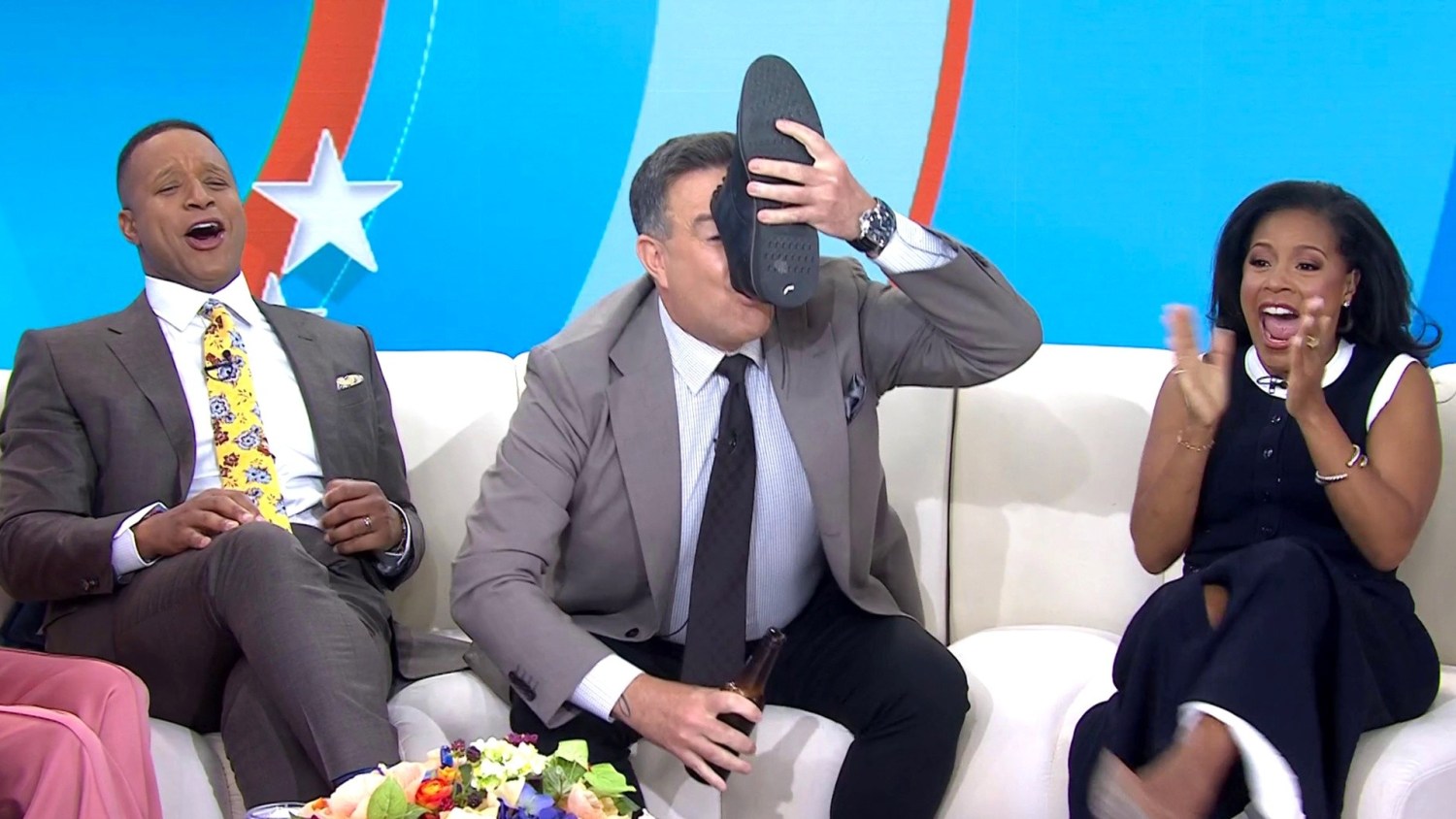 today.com - Carson Daly Chugs Beer Out Of His Shoe Live On TODAY