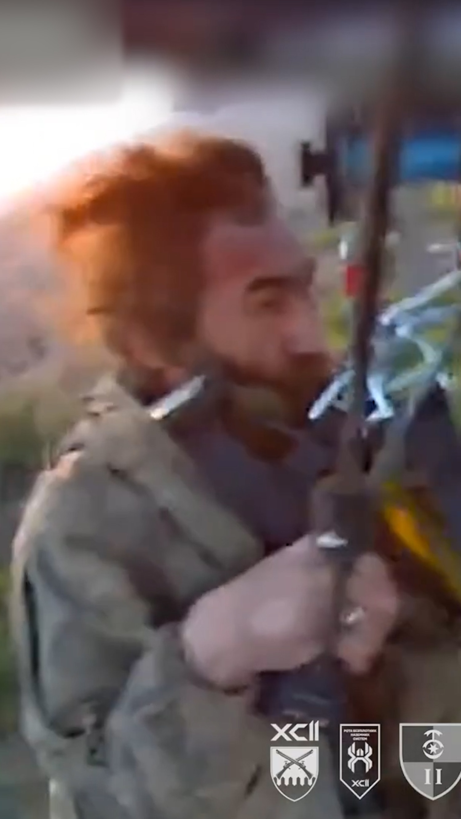 Injured Ukrainian soldier rescued with a drone