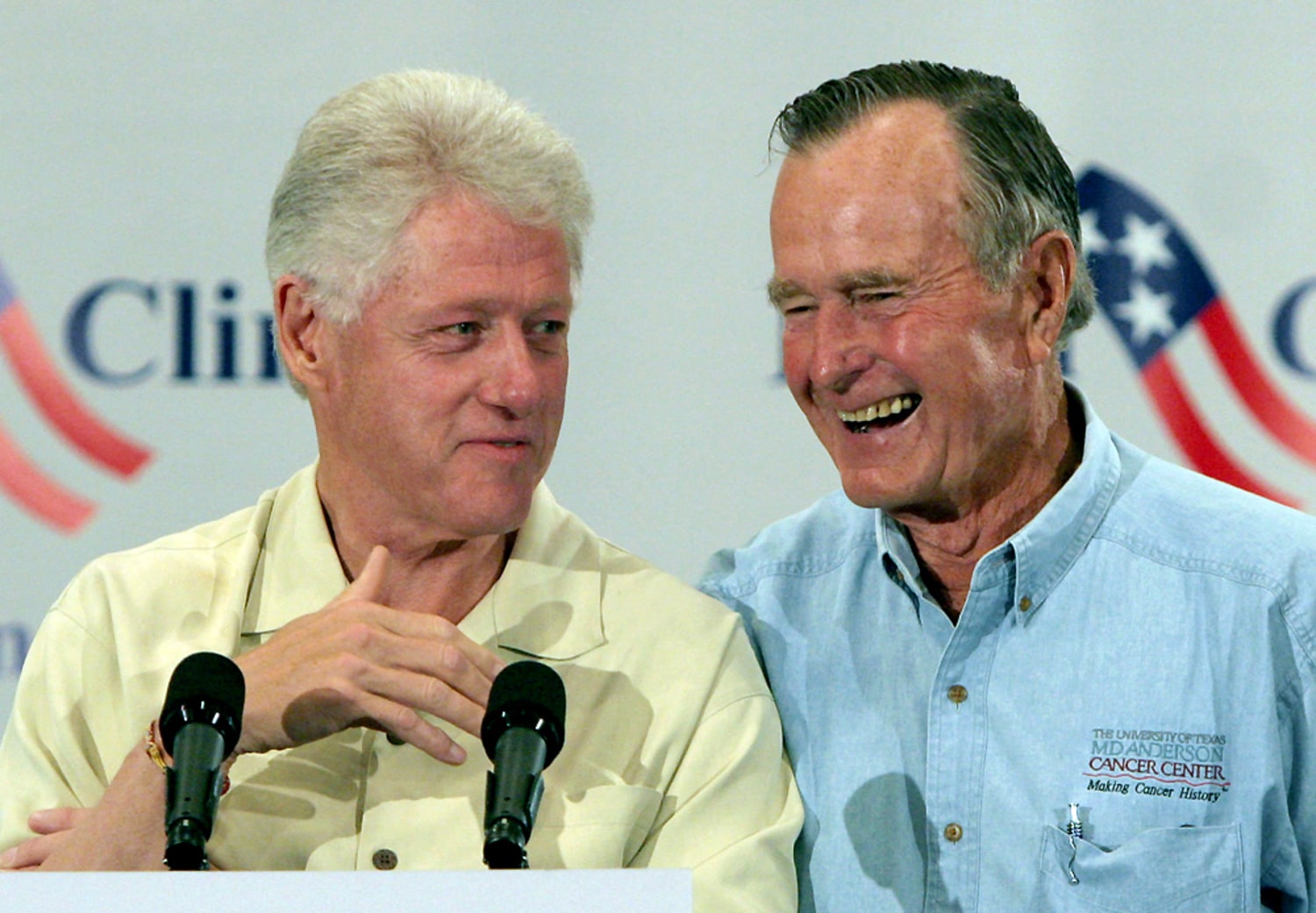 Ex-Presidents Bush, Clinton team up again