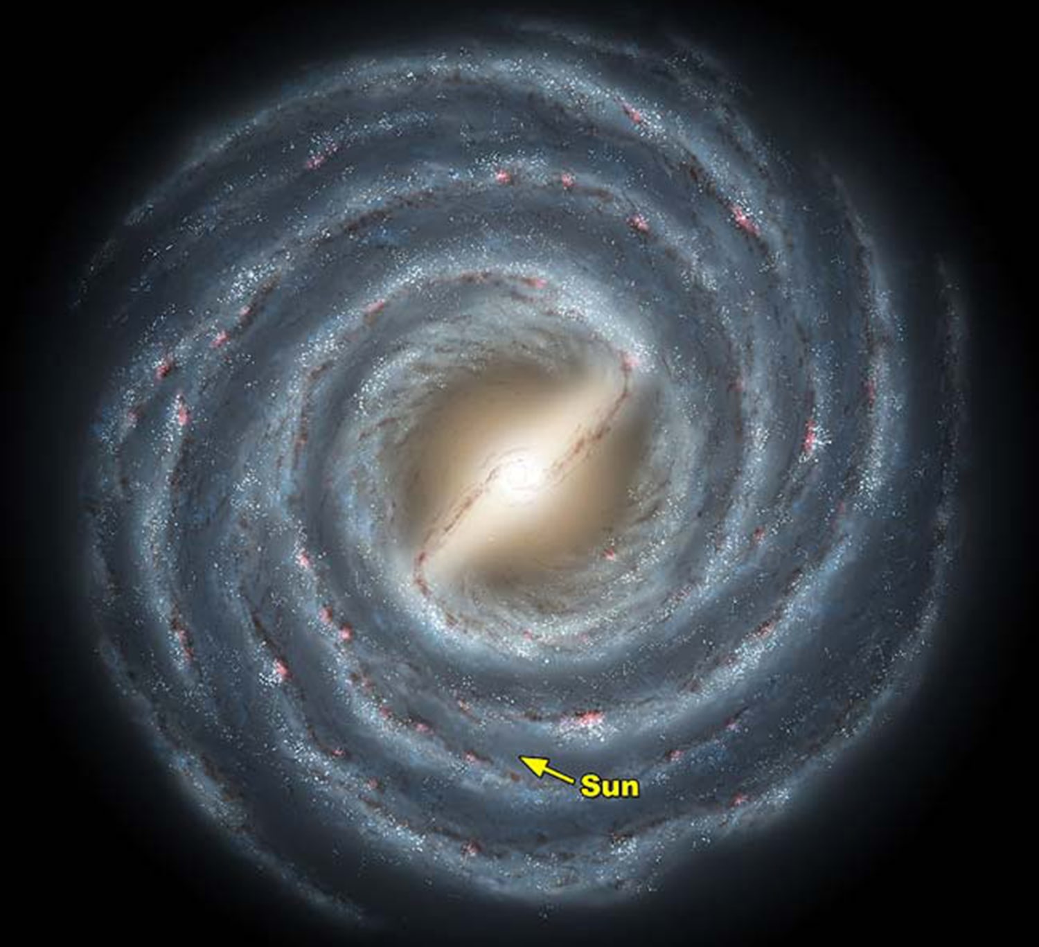 Scientists rewrite guide to Milky Way galaxy
