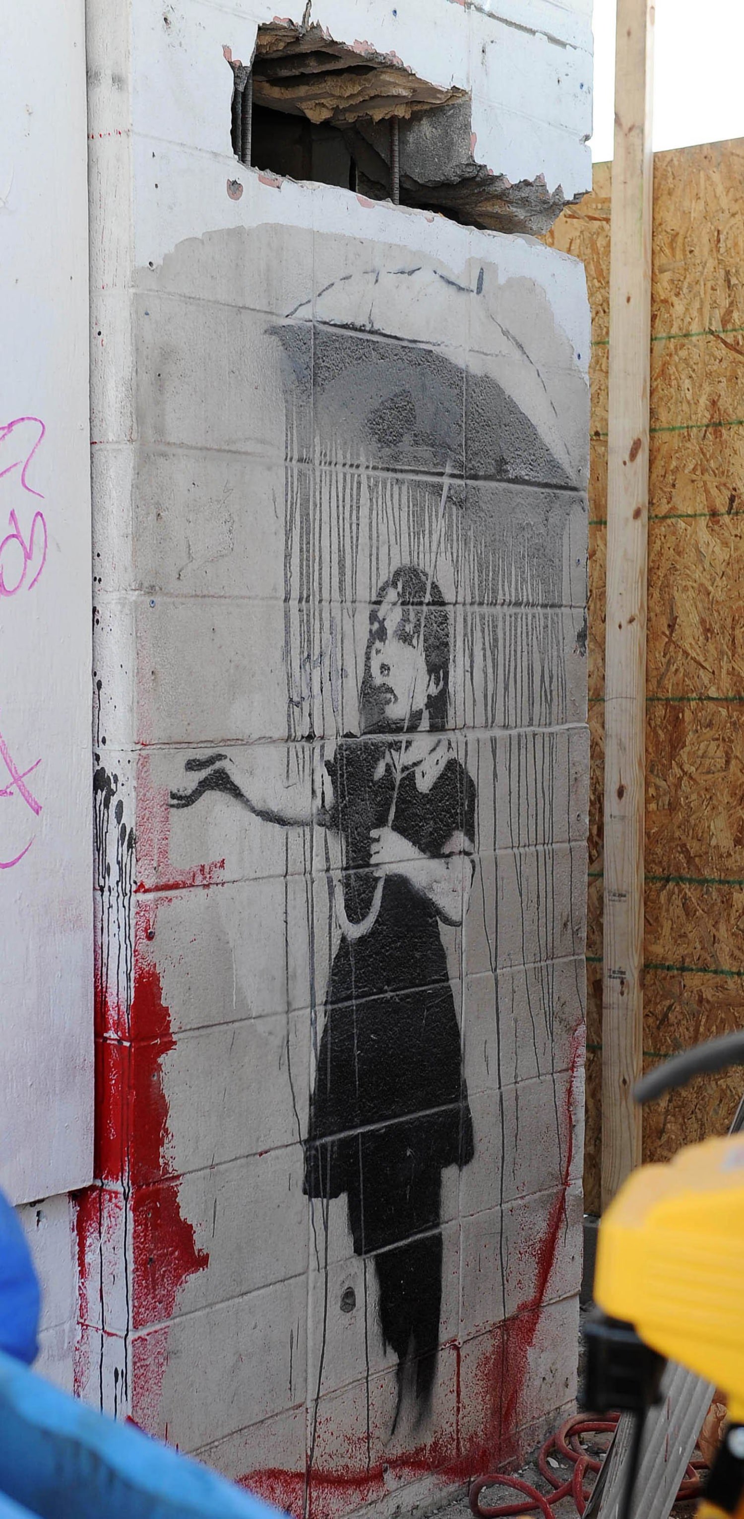 Banksy's Katrina Mural Survives Curious Theft Attempt