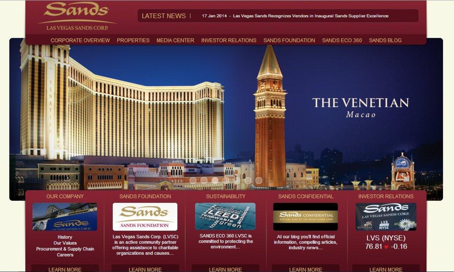 Las Vegas Sands Corp  South China Morning Post