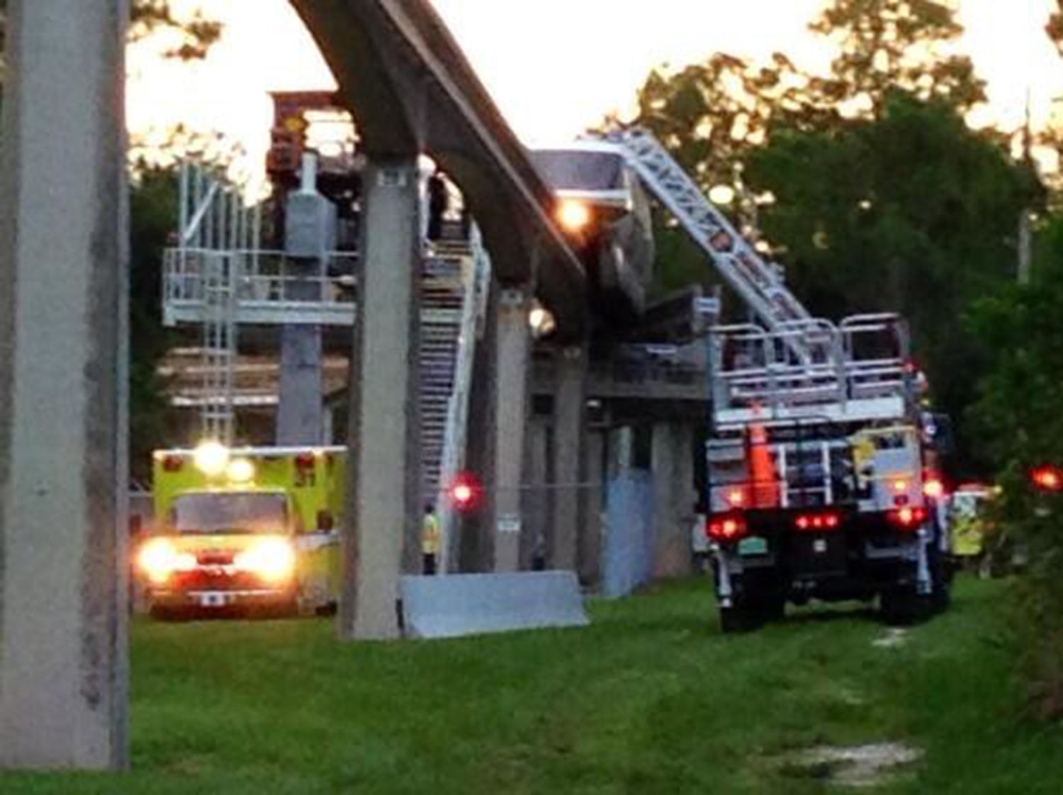 Disney World Monorail Evacuated After Possible Lightning Strike