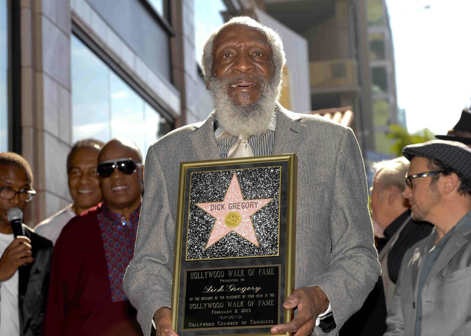 Comedian Dick Gregory Receives Hollywood Star