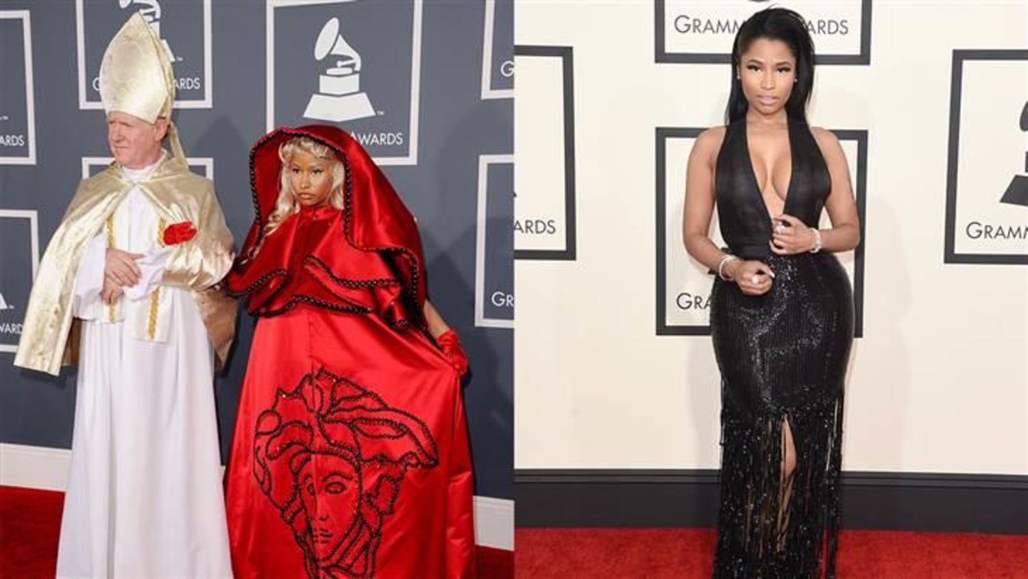 Nicki minaj dress top at the grammys