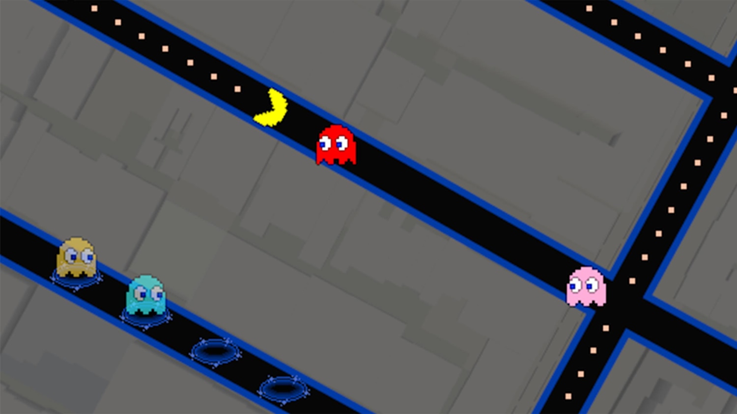 You can play Pac-Man inside Google Maps, from mobile or desktop