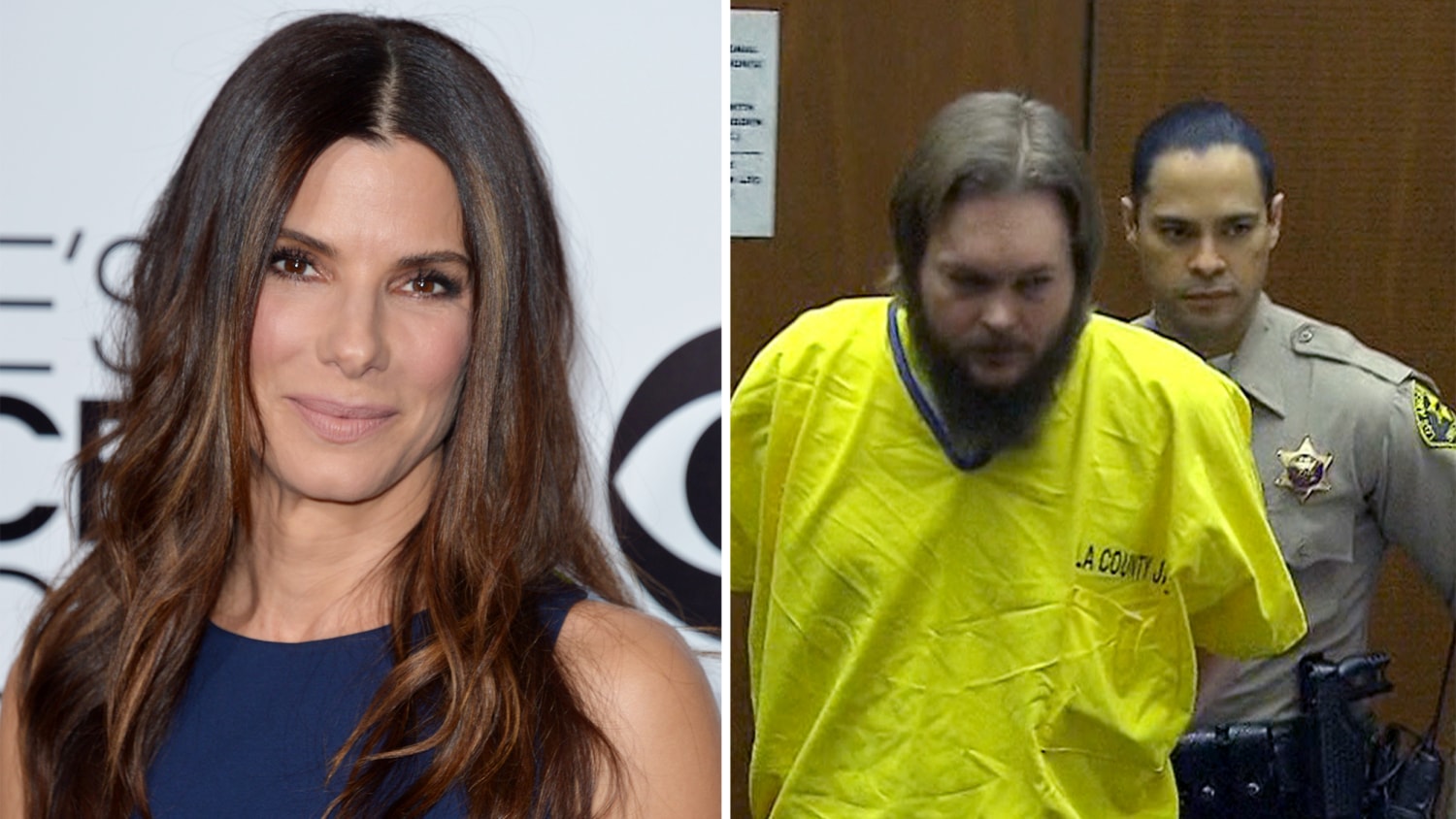 Sandra Bullock dials 911 from inside cupboard after stalker breaks into  house with love letter, The Independent