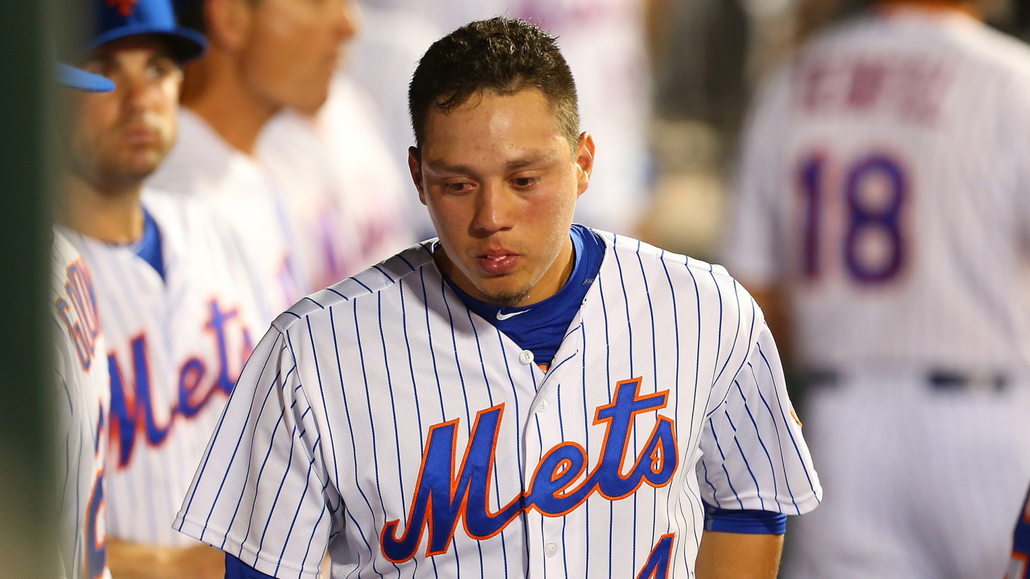 Wilmer Flores walk off home run days after it was announced he was traded  from the New York Mets #NYMet…