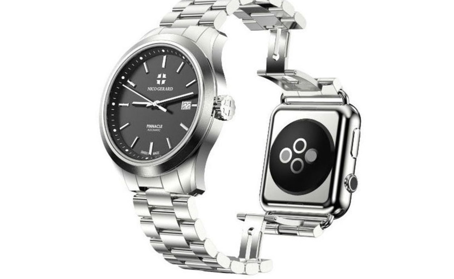 Pinnacle Luxury Watch Comes With Apple Watch Attached to It