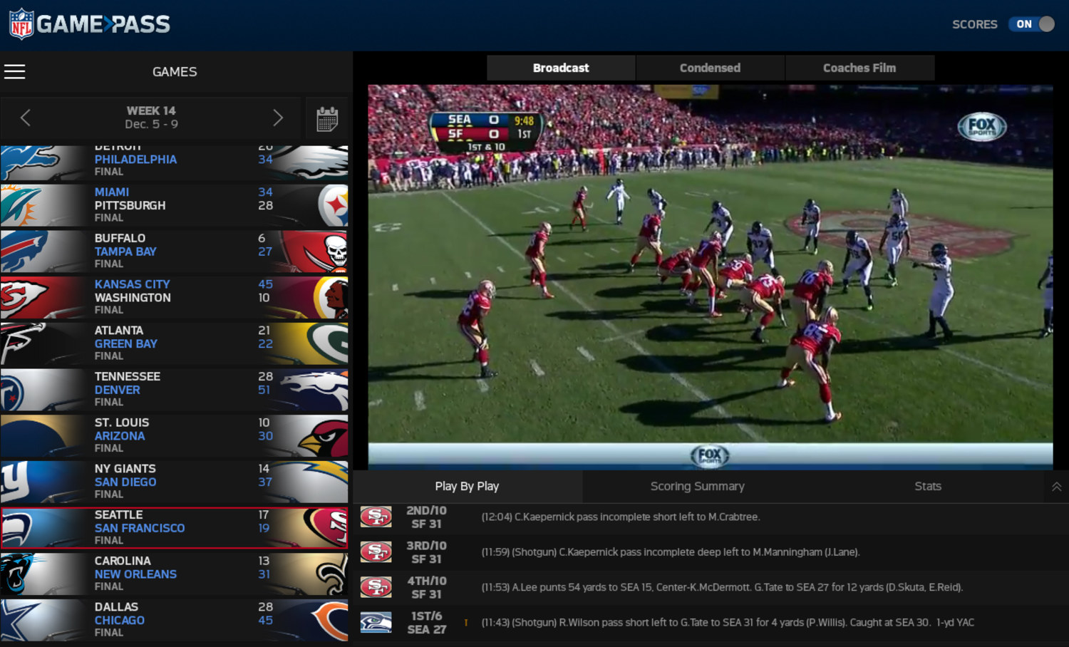 NFL Game Pass Brings All Football Games On-Demand to Your Smartphone, But  They're Not Live