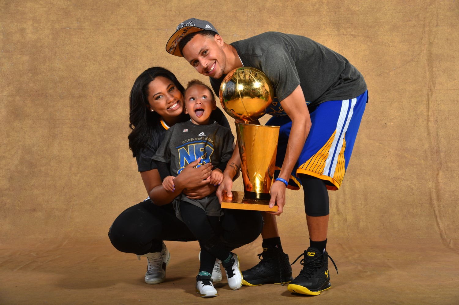 Ayesha and Stephen Curry are seen on the sideline before Super Bowl 50  between the Carolina Panthers and the Denver Broncos at Levi's Stadium on  Sunday, Feb. 7, 2016 in Santa Clara