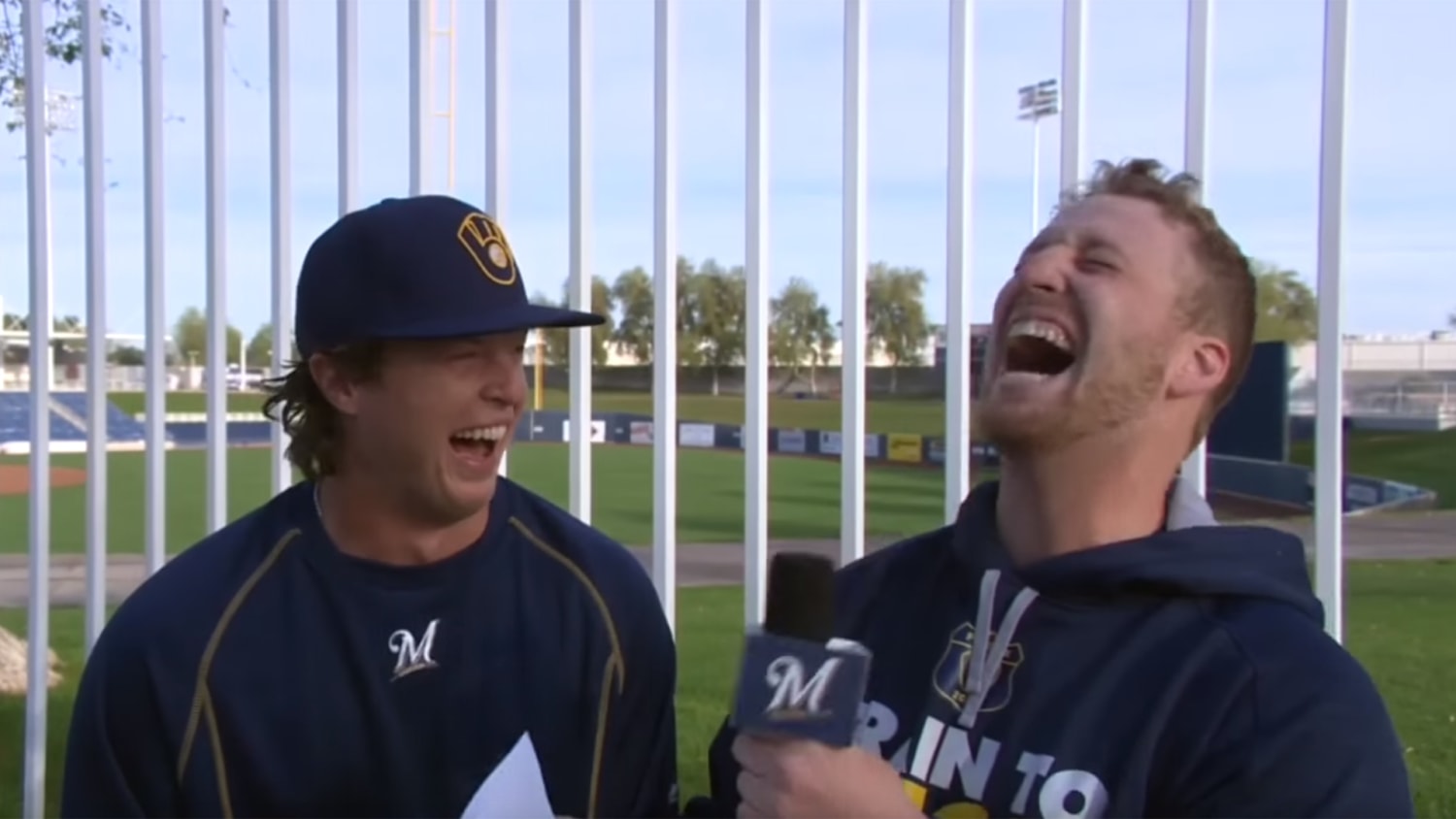 SEE IT: Brewers prospect Brett Phillips has the greatest laugh in