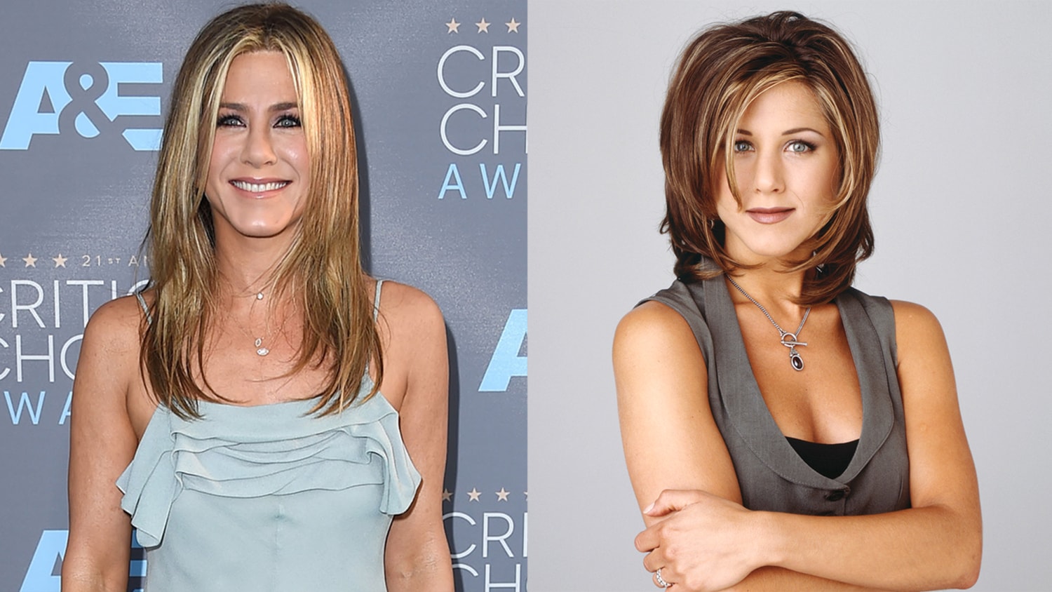 Jennifer Aniston and the charm bracelet she wears on the Elle cover