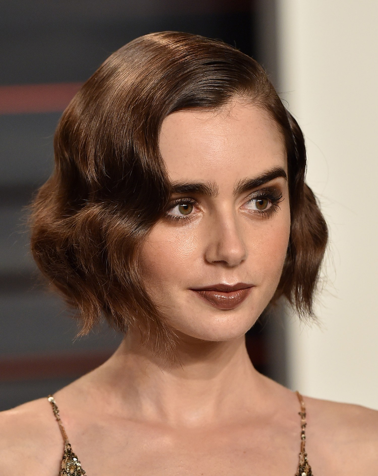 So Im Into This SHORT HAIR CUT Lilly Collins Hairstyle Inspired  ExperimentBEAUTYKLOVE  YouTube
