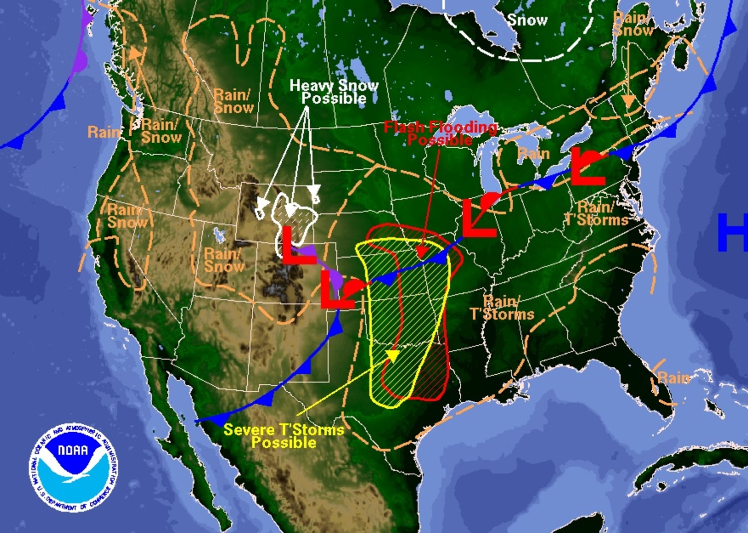 Midwest Weather Forecast Map Plains States Prepare For Twisters Hail