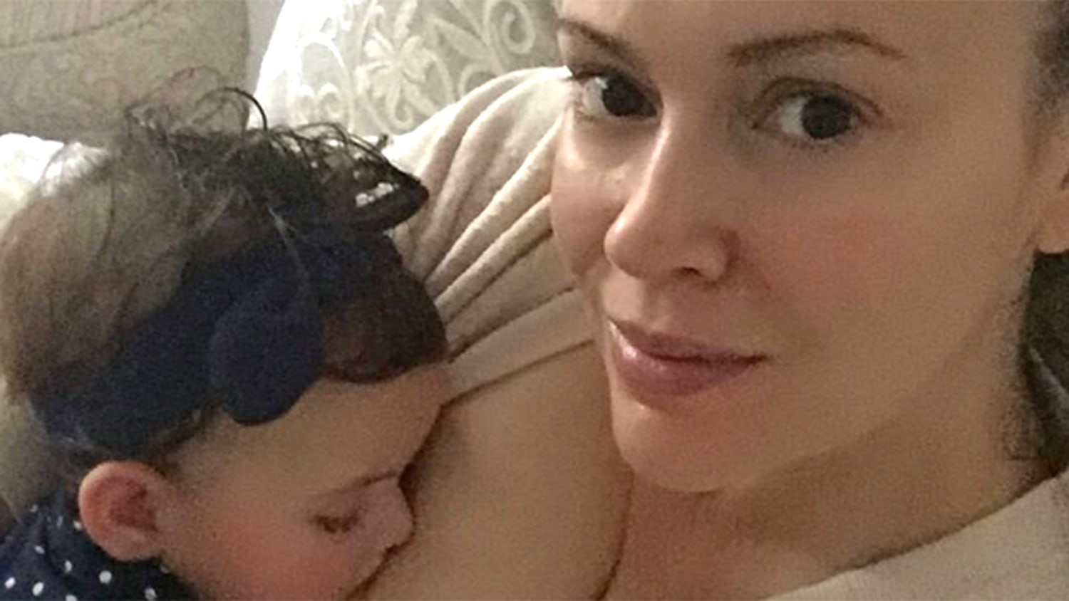 Alyssa Milano shares World Breastfeeding Week image