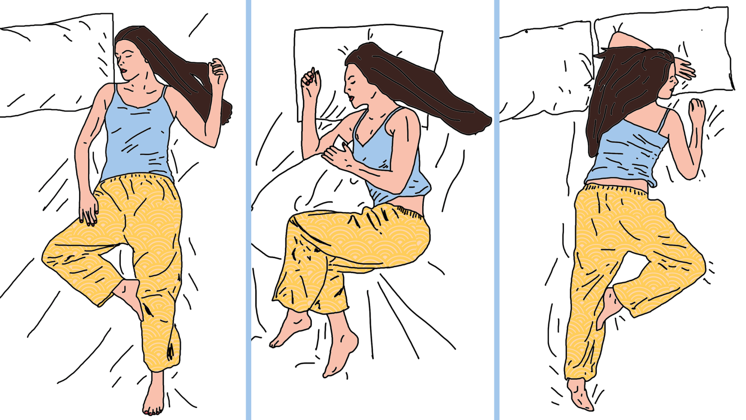 Choosing the best sleep position for you: Back, stomach or side?
