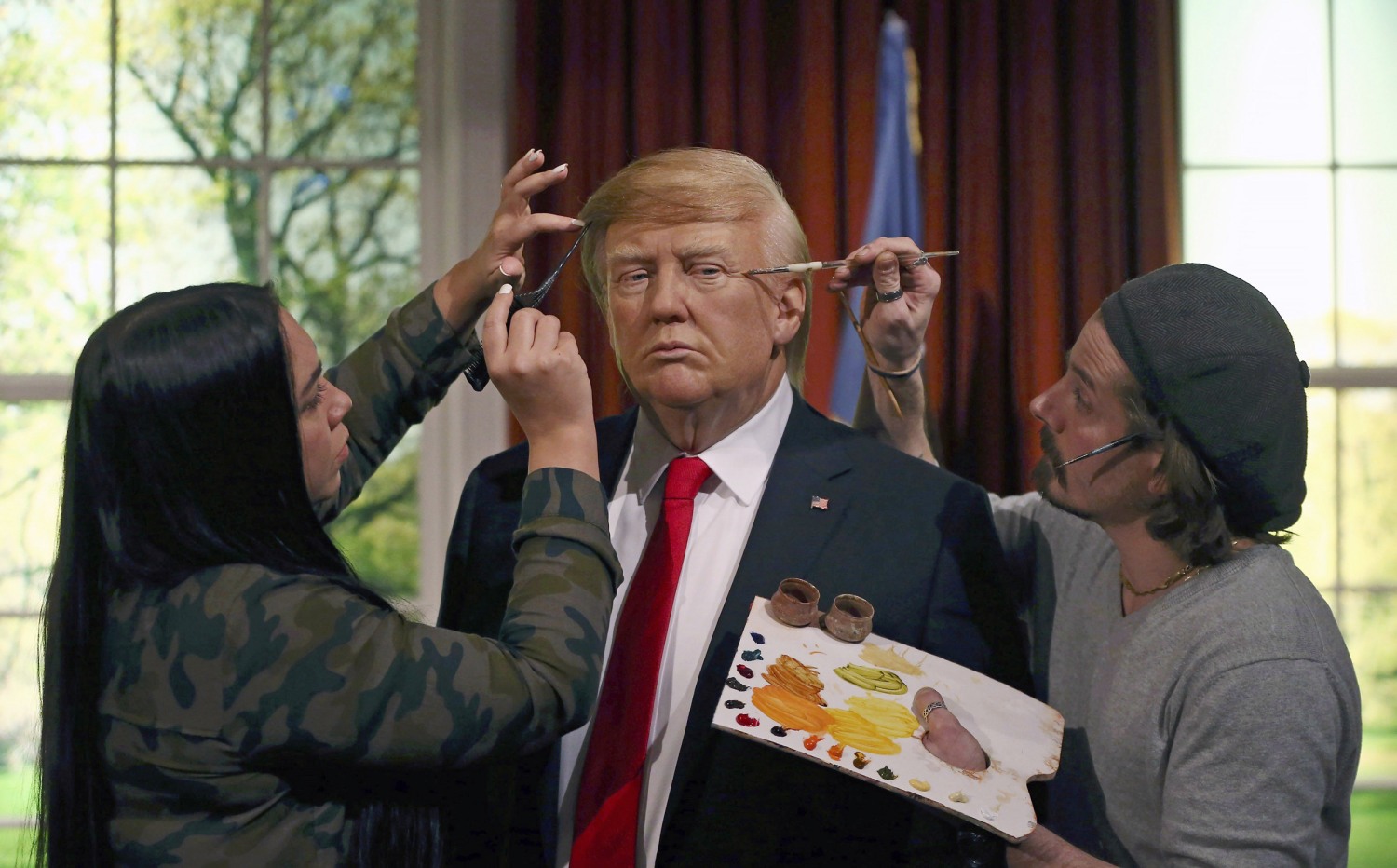 Wax museum unveils Trump replica