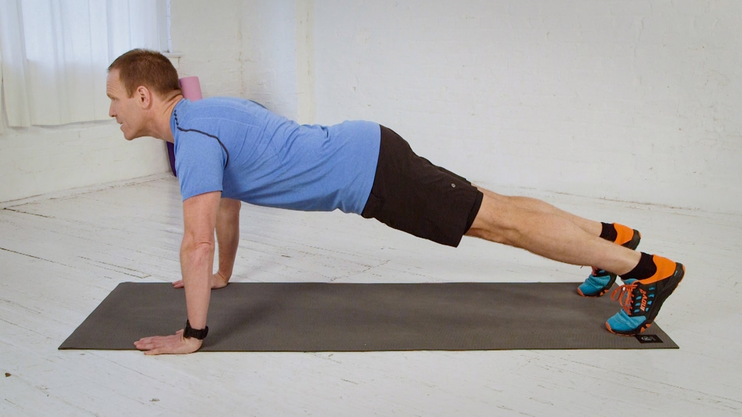 We found a tough plyo push-up for a full-body workout