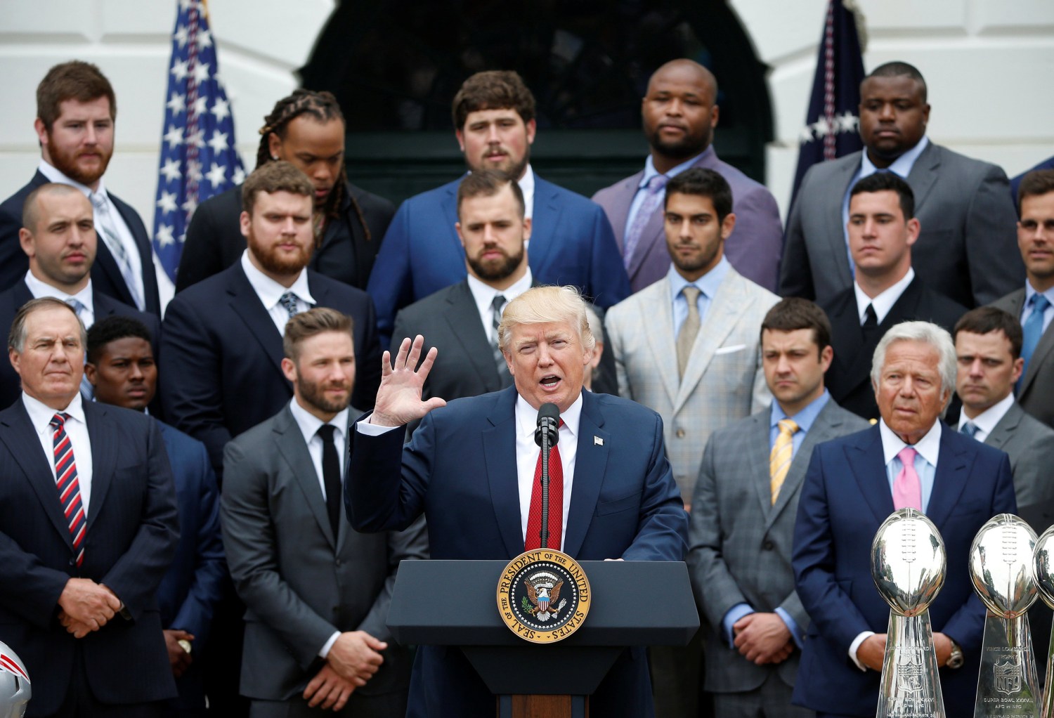 What did Tom Brady say about Trump during White House visit?