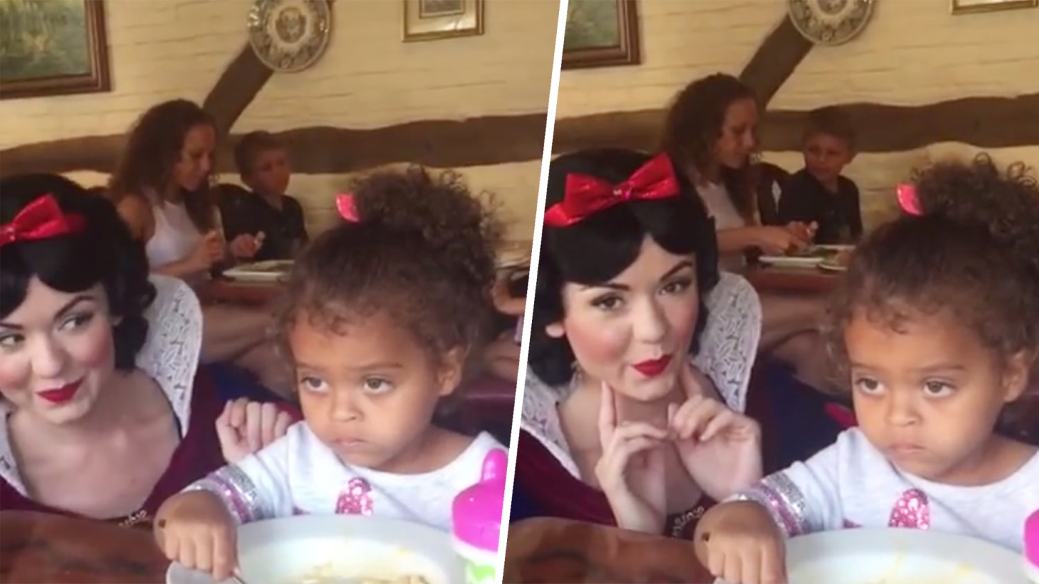Little girl at Disney not impressed by