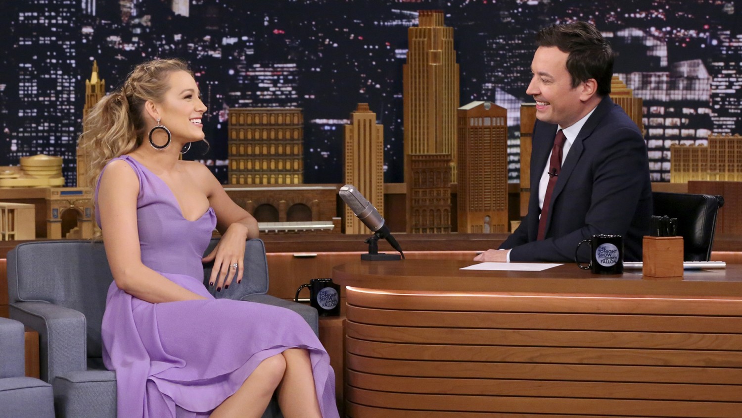 Blake Lively reveals to Jimmy Fallon: 'I've given birth to a baby Viking!'