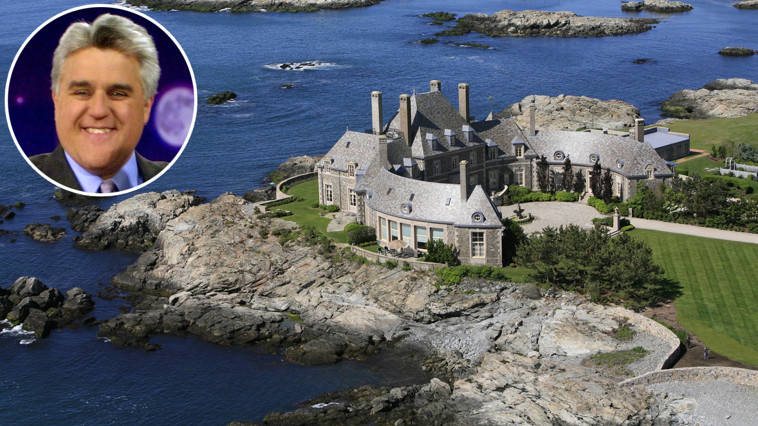 See inside Jay Leno's $13.5 million Rhode Island mansion, built for grand  soirees, image size:1500x844