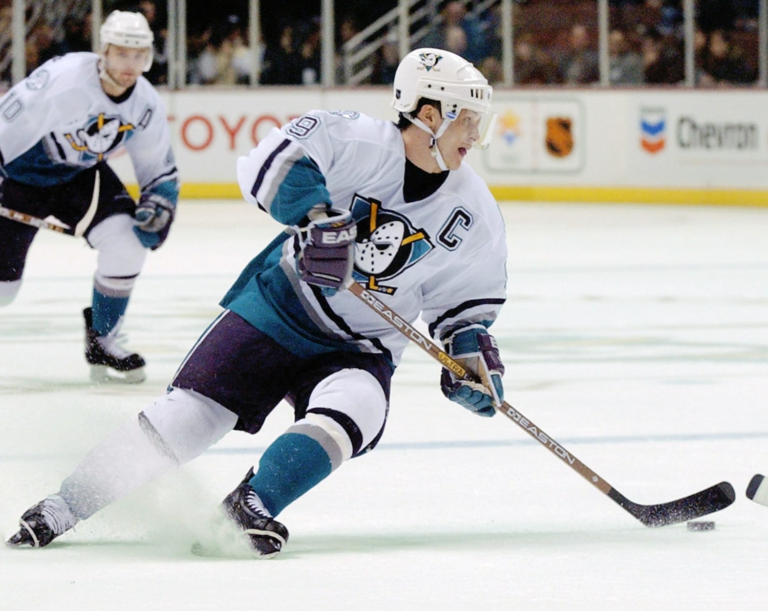 Paul Kariya in game 6 of the 2003 Stanley Cup Final between the Ducks and  Devils on Make a GIF