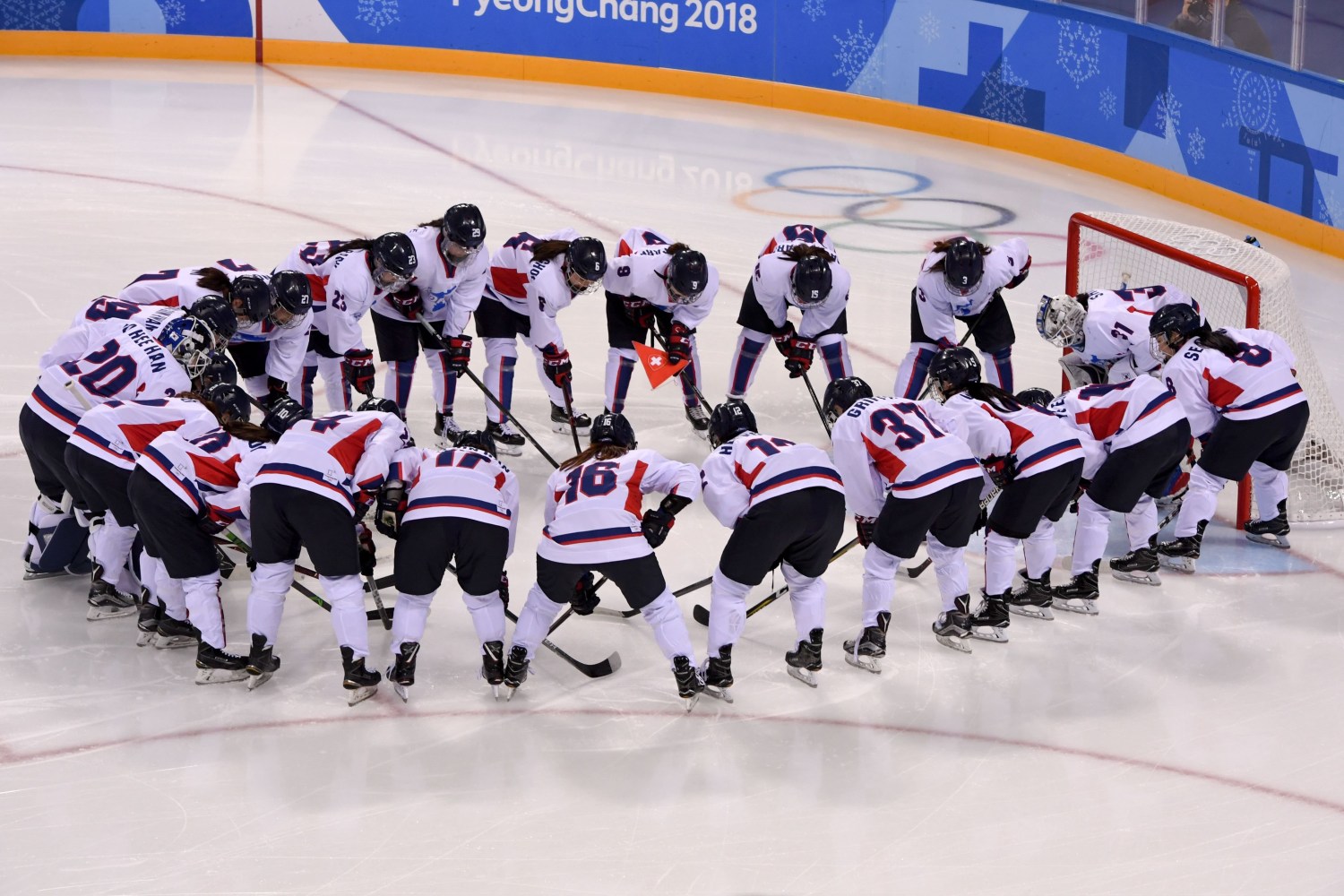 Unified Korean women's ice hockey team debuts at Olympics to