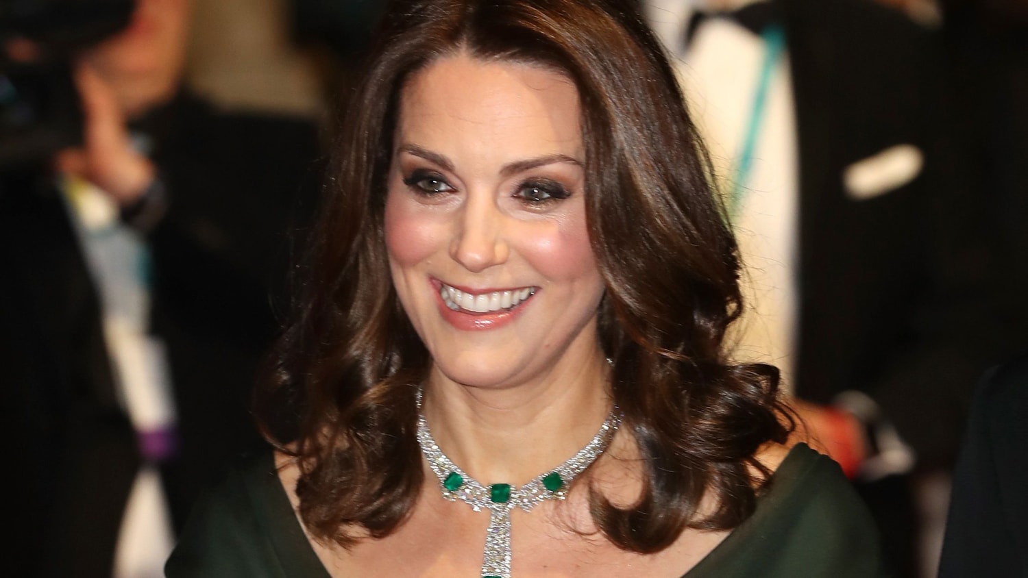 Former Kate Middleton wears green dress to the BAFTAs Former Kate Middleton wears green dress to the BAFTAs