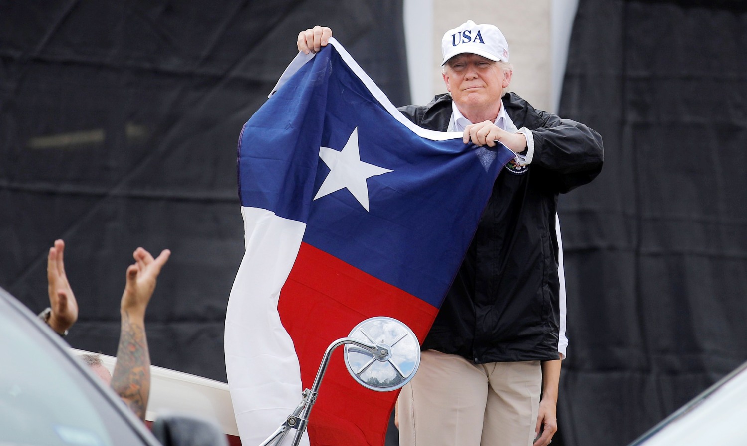 Trump Waves Texas Flag: 'We Love You. You Are Special'