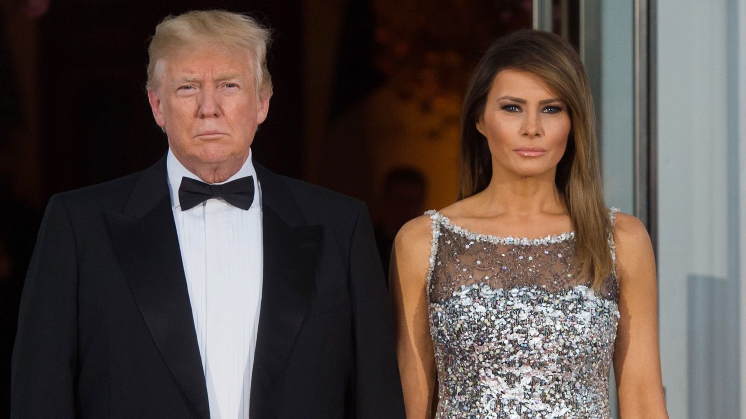 Melania Trump wears Chanel dress at state dinner with France