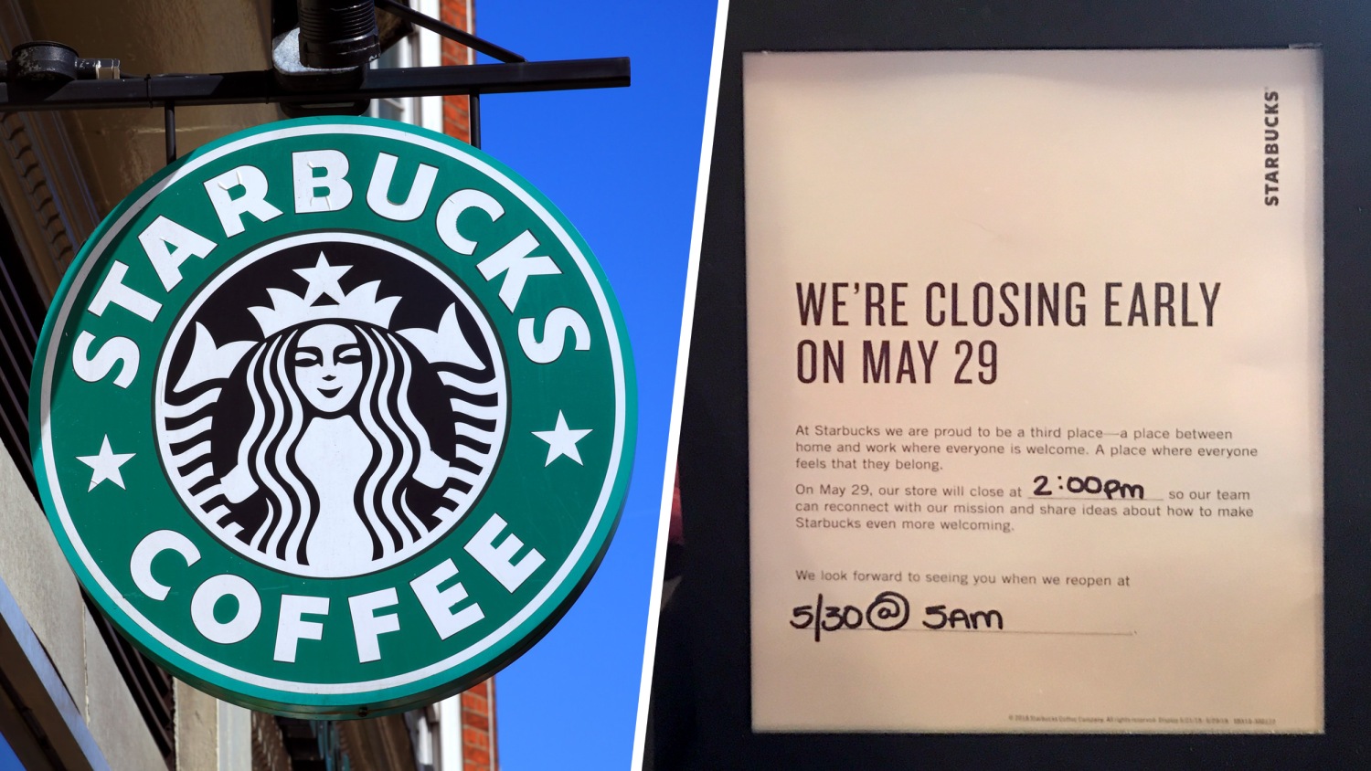 Where to find coffee when Starbucks closes early today