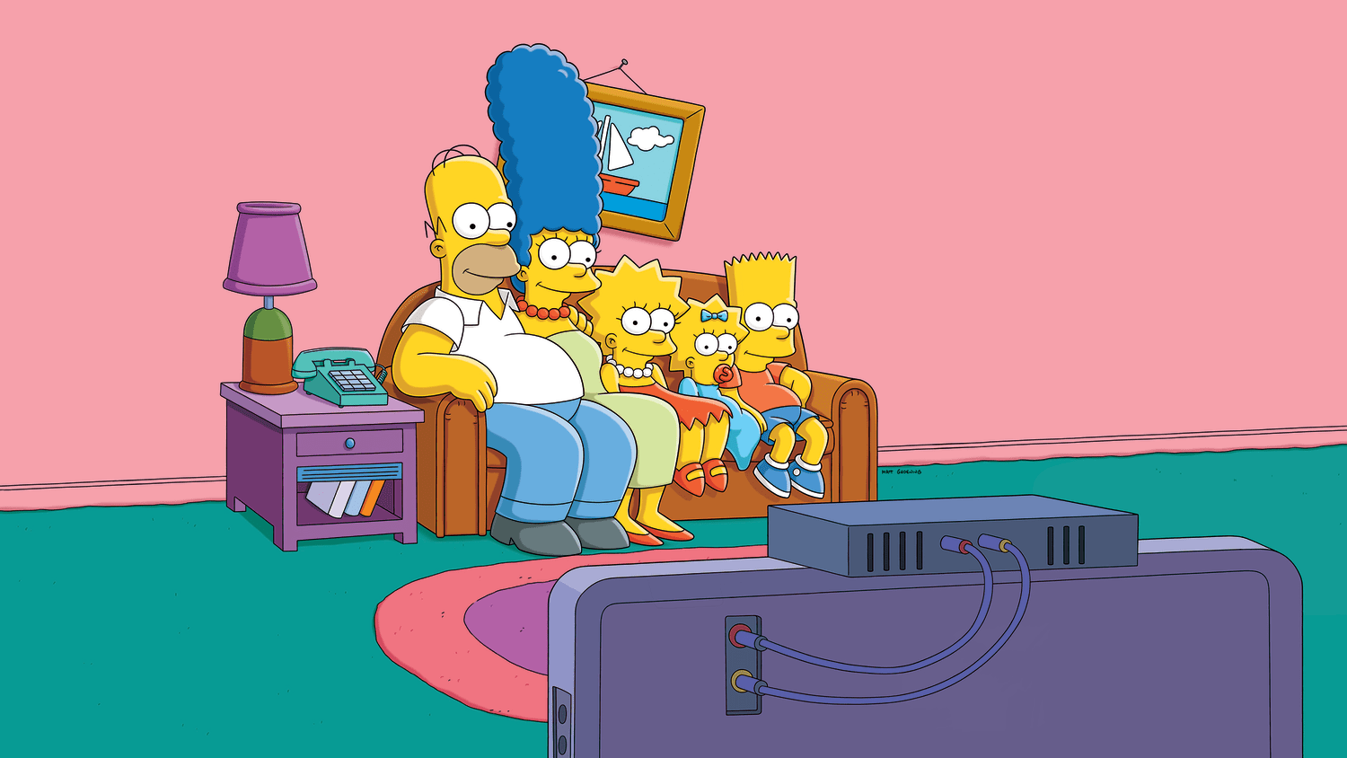 See The Simpsons Living Room Decked