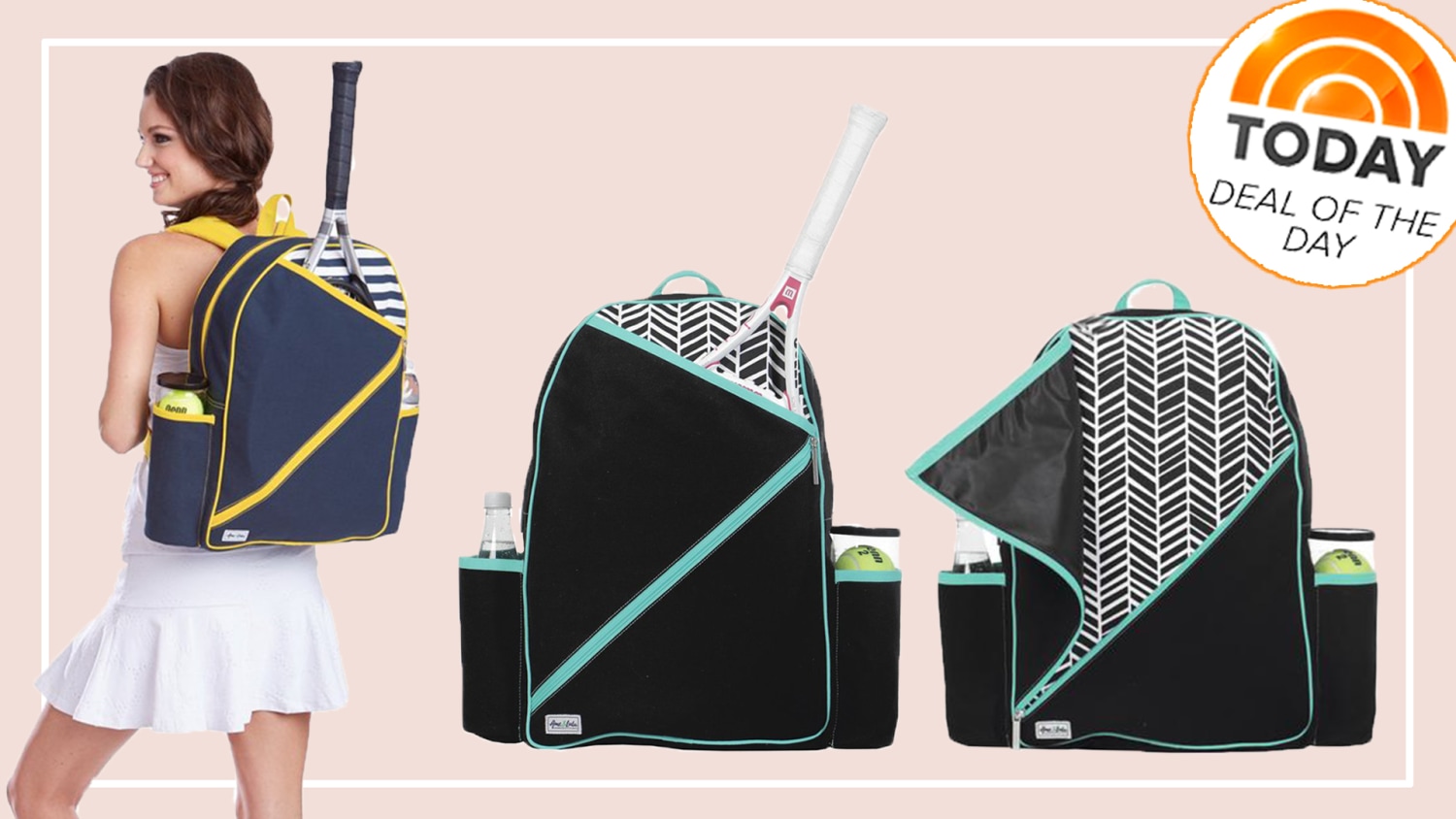 Deal of the Day 50 percent off cute tennis backpacks from Ame and Lulu