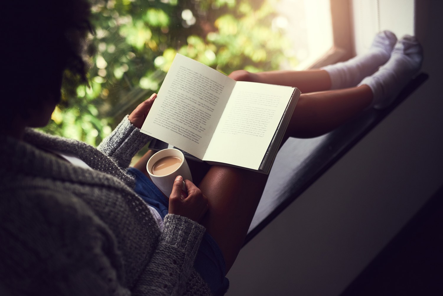 A little bed side reading time before a day of adventure. …