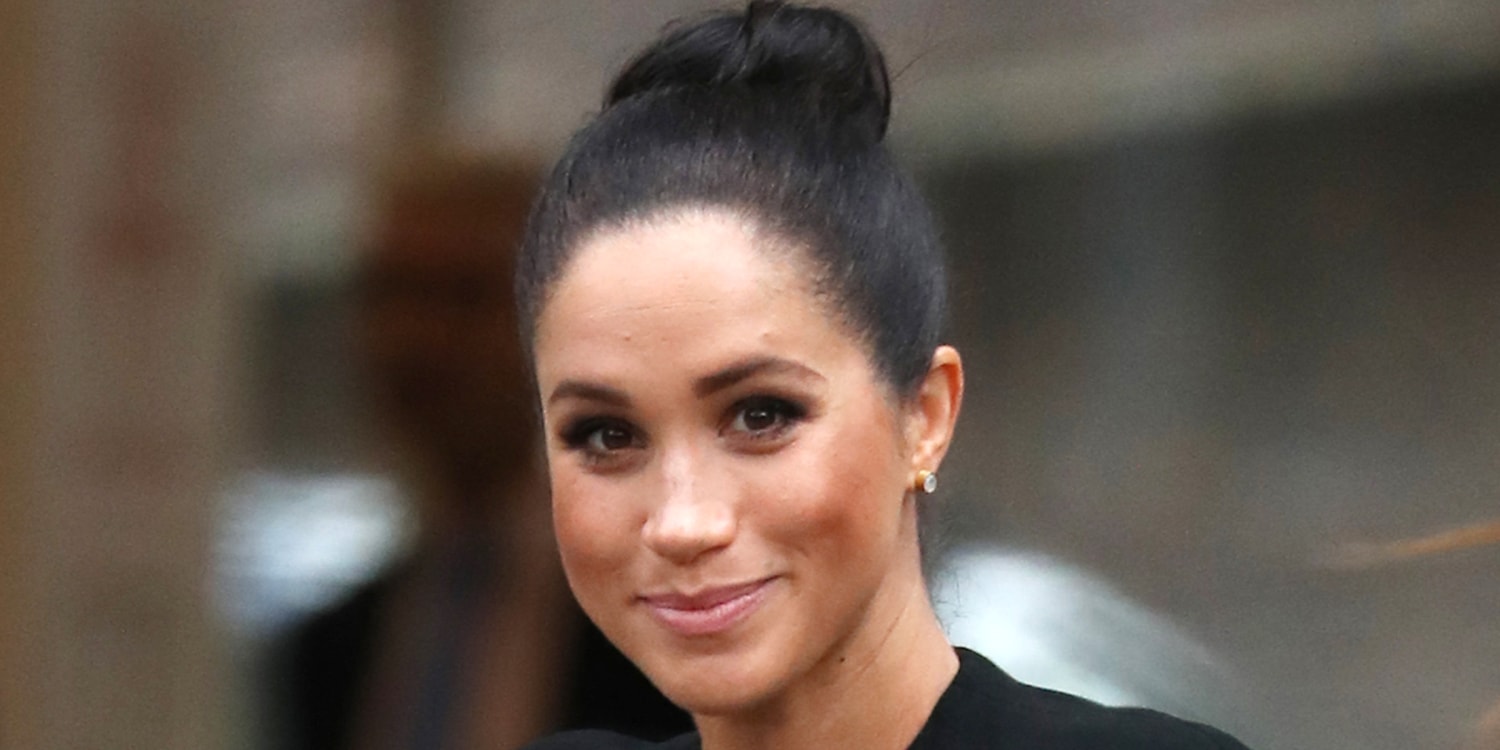 Meghan Markle wears a top knot hairstyle for the first time as a duchess