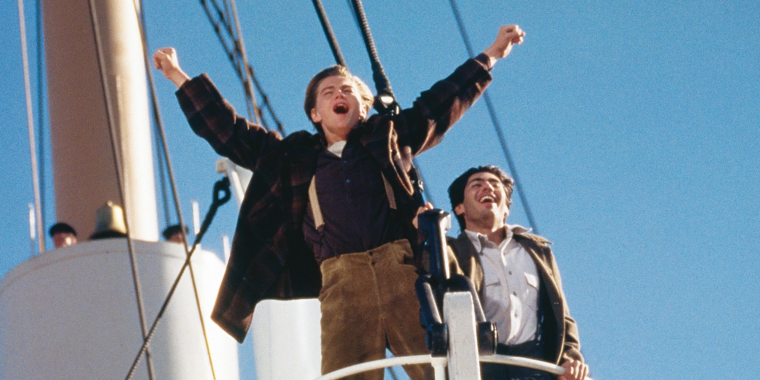 James Cameron shares Leonardo DiCaprio's reaction to 'Titanic' 'king of the  world' line, image size:1500x750