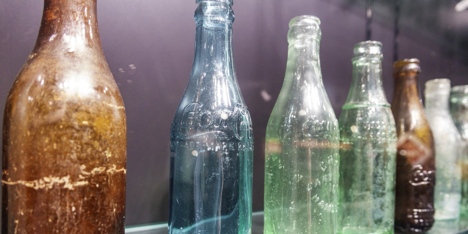 Glass bottles value old