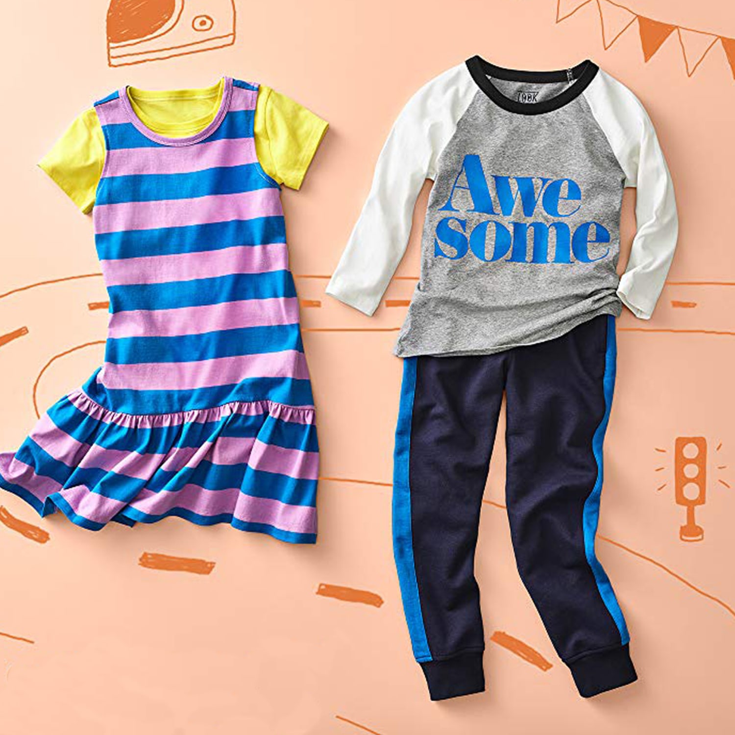 LOOK by crewcuts Boys 2-Pack Knit Pull on Shorts // J Crew Brand