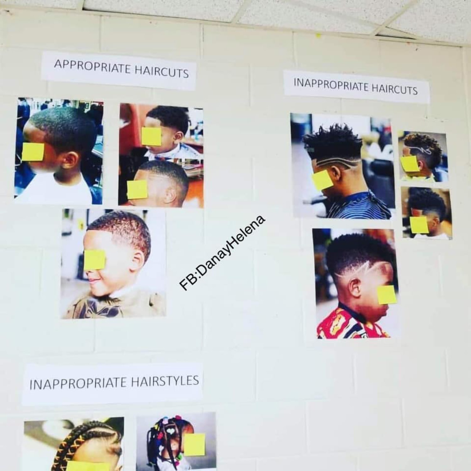 Georgia school faces backlash over display of 'appropriate' and  'inappropriate' black hairstyles