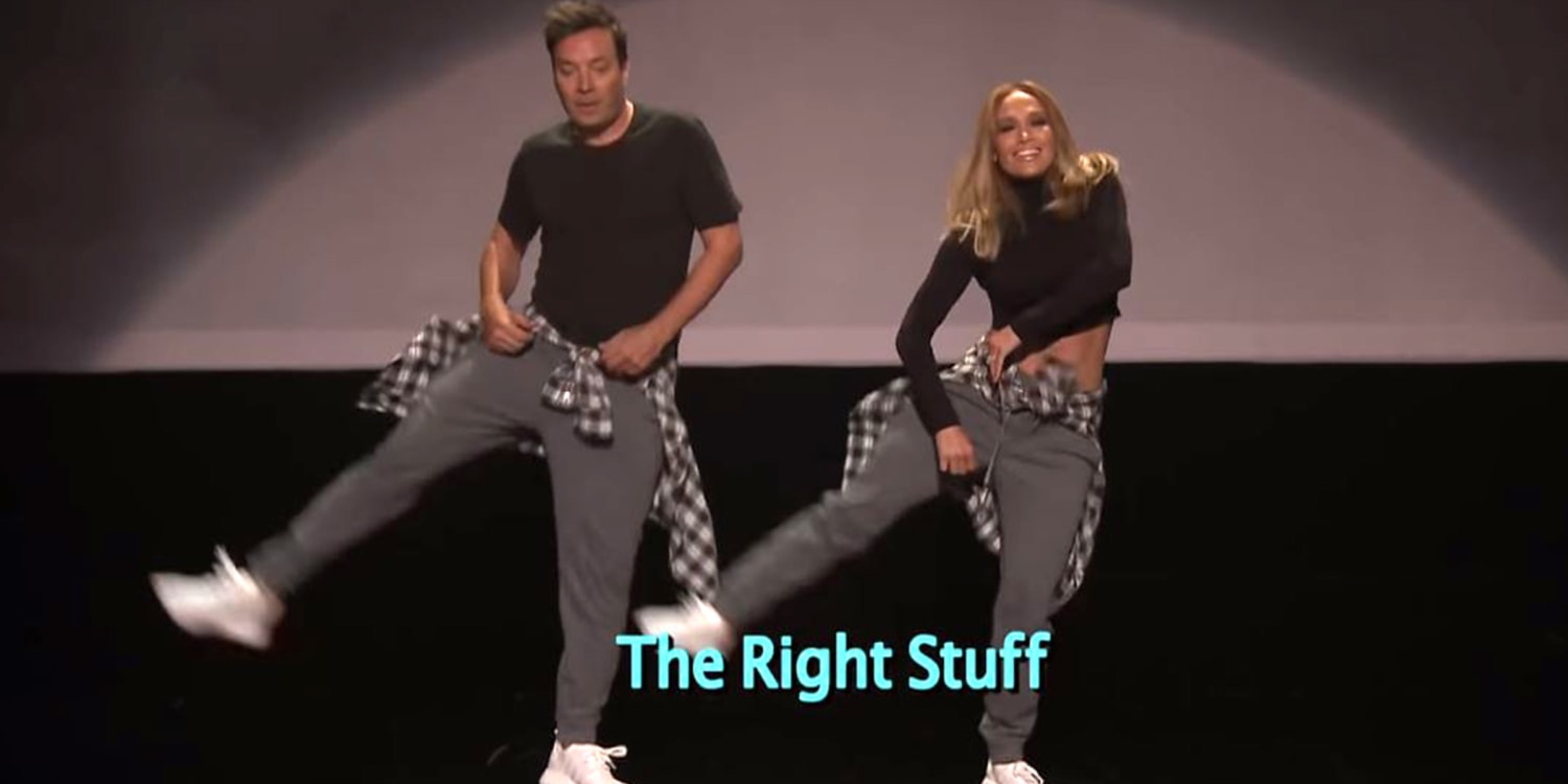 Jennifer Lopez joins Jimmy Fallon for History of Music Video Dancing