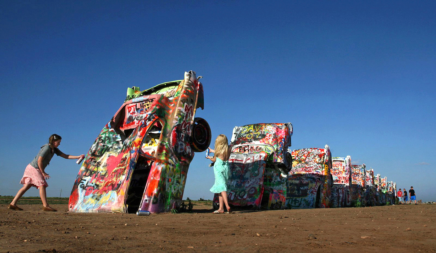 Cadillac Graveyard We Left Our Mark At Cadillac Ranch On Route 66