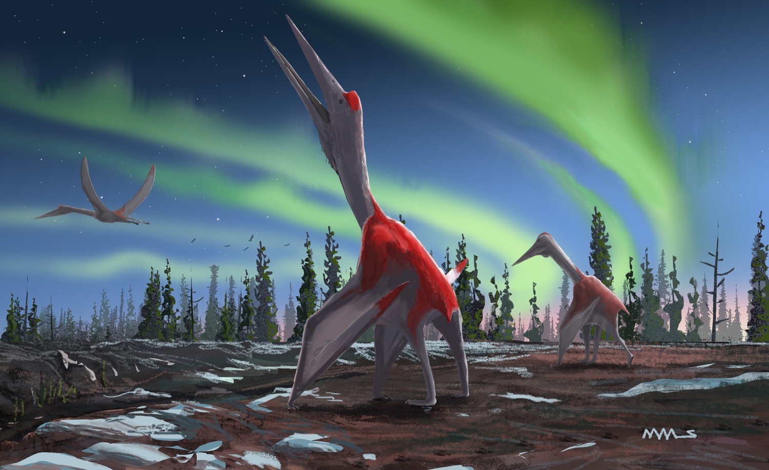 Pteranodon was a giant flying reptile which lived during