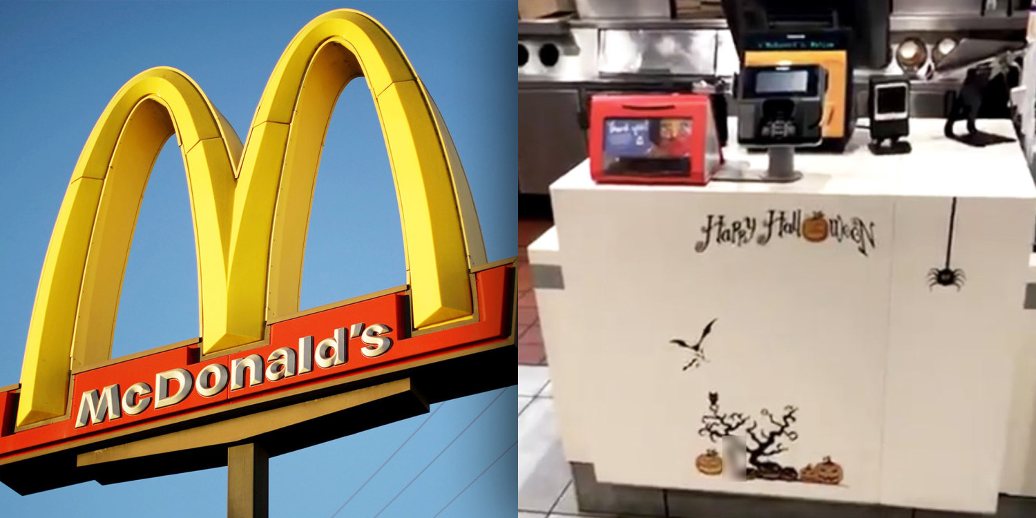 realimentación Renacimiento Exceder McDonald's apologizes over offensive Halloween decorations