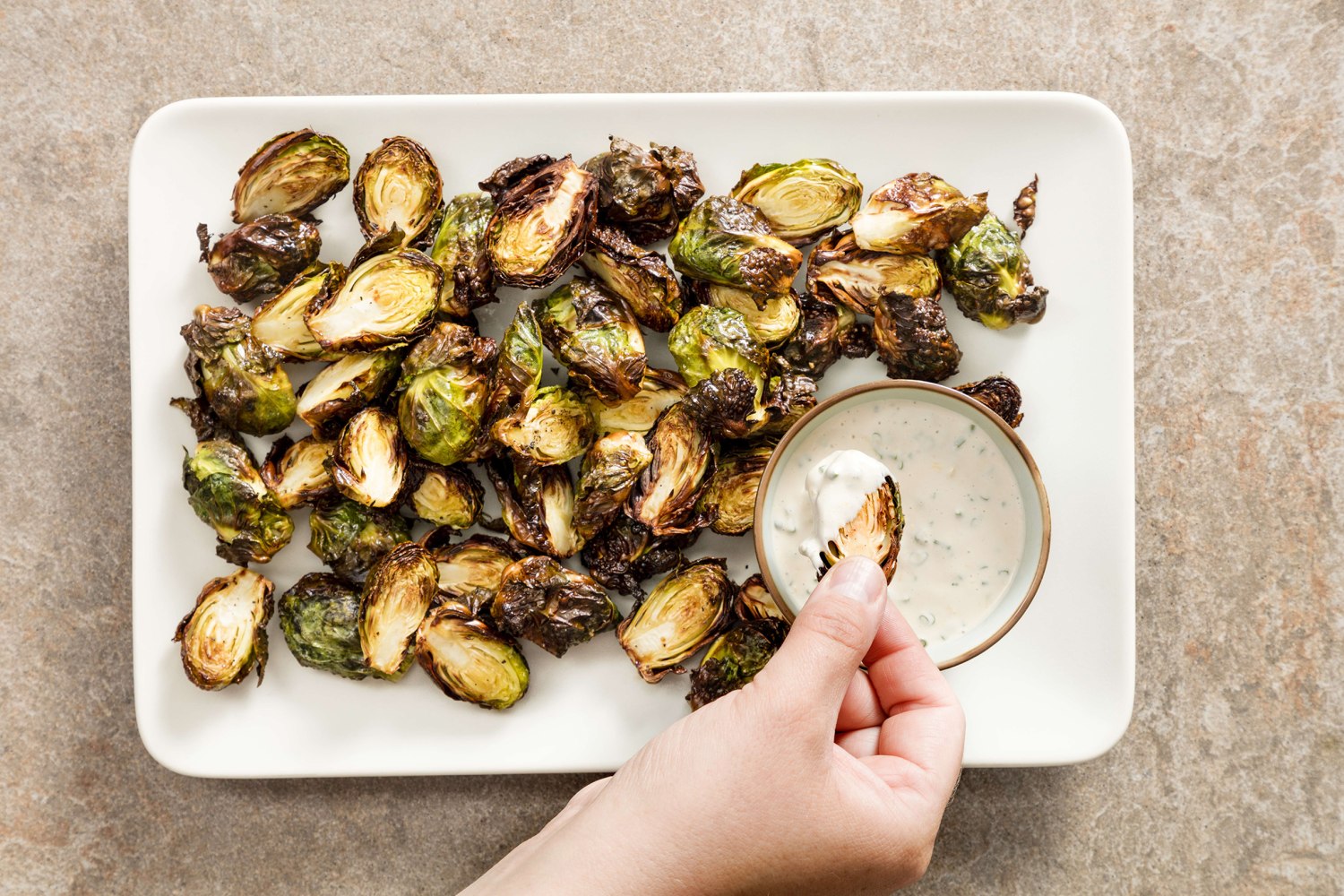 flash fry brussel sprouts